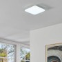 Quadratische, weiße Eglo LED-Deckenleuchte Expert Castagneto, 31x31 cm, geeignet für Feuchträume.
