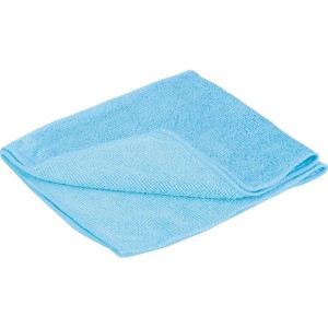 Helles, blaues Mikrofasertuch für den Akku Fenstersauger Windowclean 2in1.