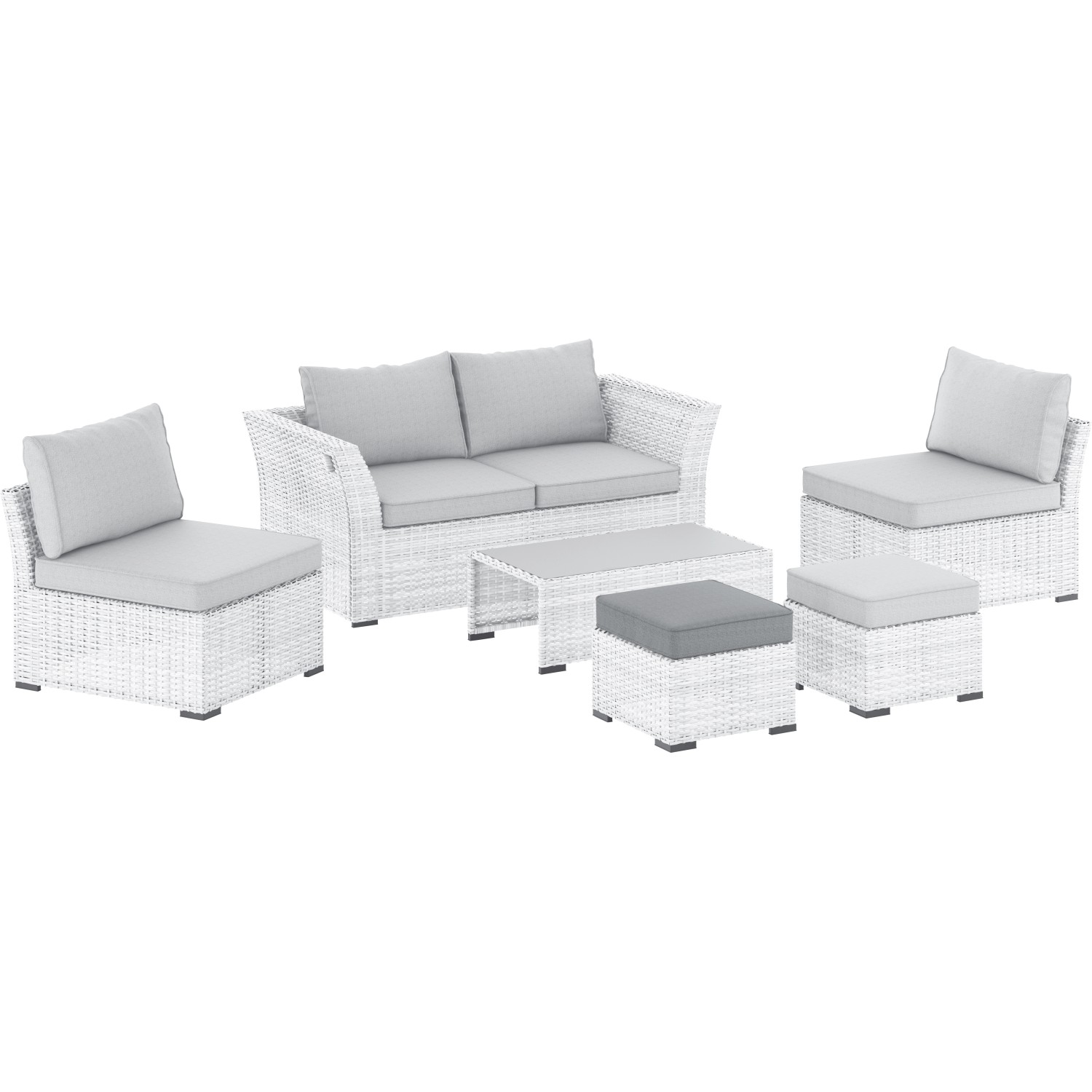 Graues Sitzkissen für Hopevale Loungehocker, passend zu Gartenmöbel-Sets.