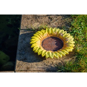 Bunte Dobar Insektentränke Fiore in Sonnenblumenform, Gartendekoration.