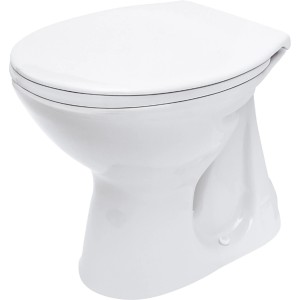 Baliv Stand-WC-Set C218 mit WC-Sitz und Spülkasten, Innenraum sichtbar.