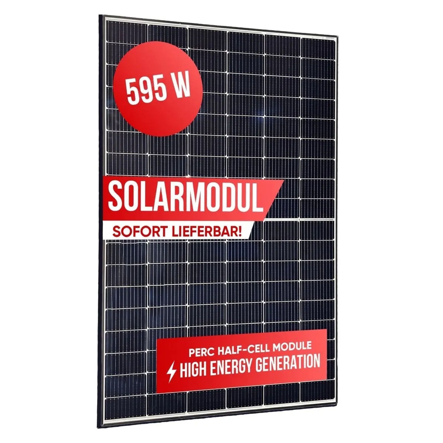 Jet-Line Solarmodul 595 W Photovoltaik Solarpanel Solar Modul 227,8 x ...