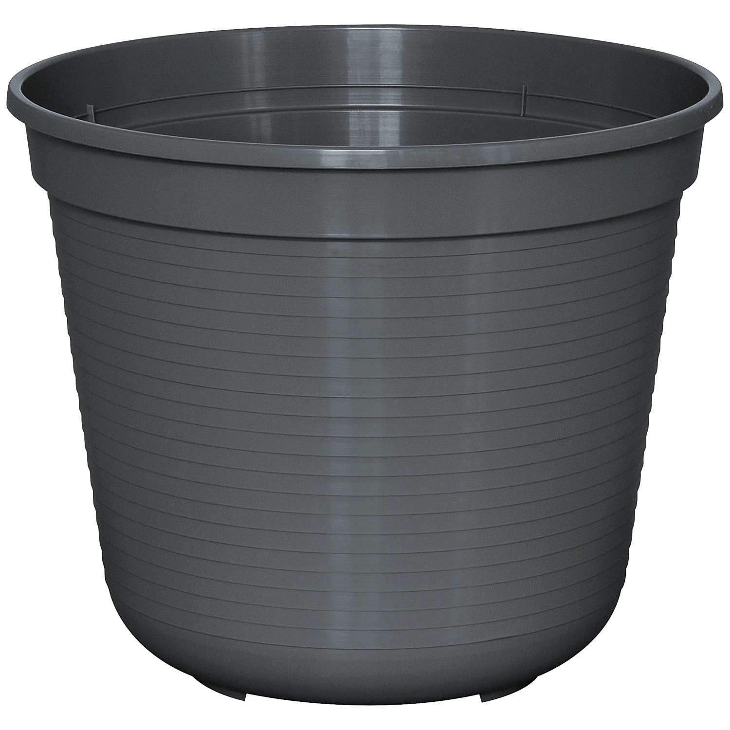 EDA Blumentopf Osaka Anthrazit | Rund, Ø 52 Cm, 56,8 Liter | Mit Wasserspeicher | UV-beständig & Made In France