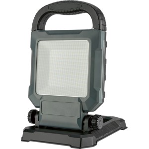 LED-Baustrahler 30W, 2700lm, mit Tragegriff und verstellbarem Leuchtenwinkel.