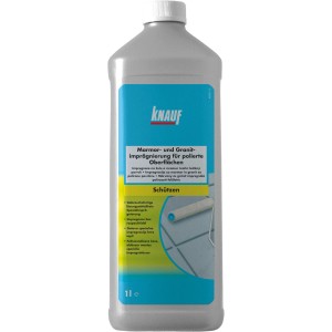 Knauf Marmor- & Granit Imprägnierung, 1 Liter Flasche für polierte Oberflächen.