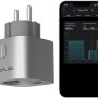 Ecoflow Smart Plug in Silber mit App-Anzeige des Energieverbrauchs. Intelligente Steuerung für Solaranlagen.