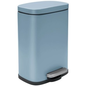 Spirella Akira Kosmetikeimer 5L in Nebel Matt mit Fußpedal.