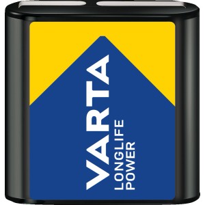 Varta Longlife Power 4,5V Batterie (3LR12) für Geräte mit hohem Energieverbrauch.