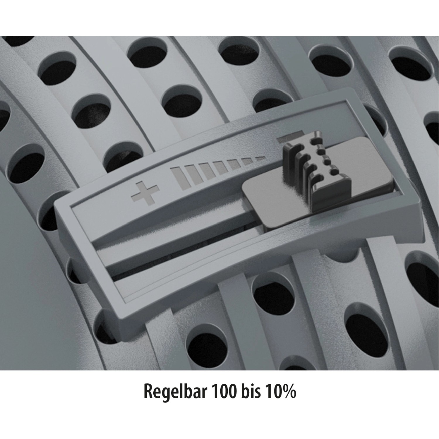 Detailaufnahme: Heissner Druckfilter-Set FPU 10000, Regler für Teichpumpe.
