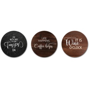 Pro Art Küchenbild mit Slogans, 70x25 cm, verschiedene Designs.