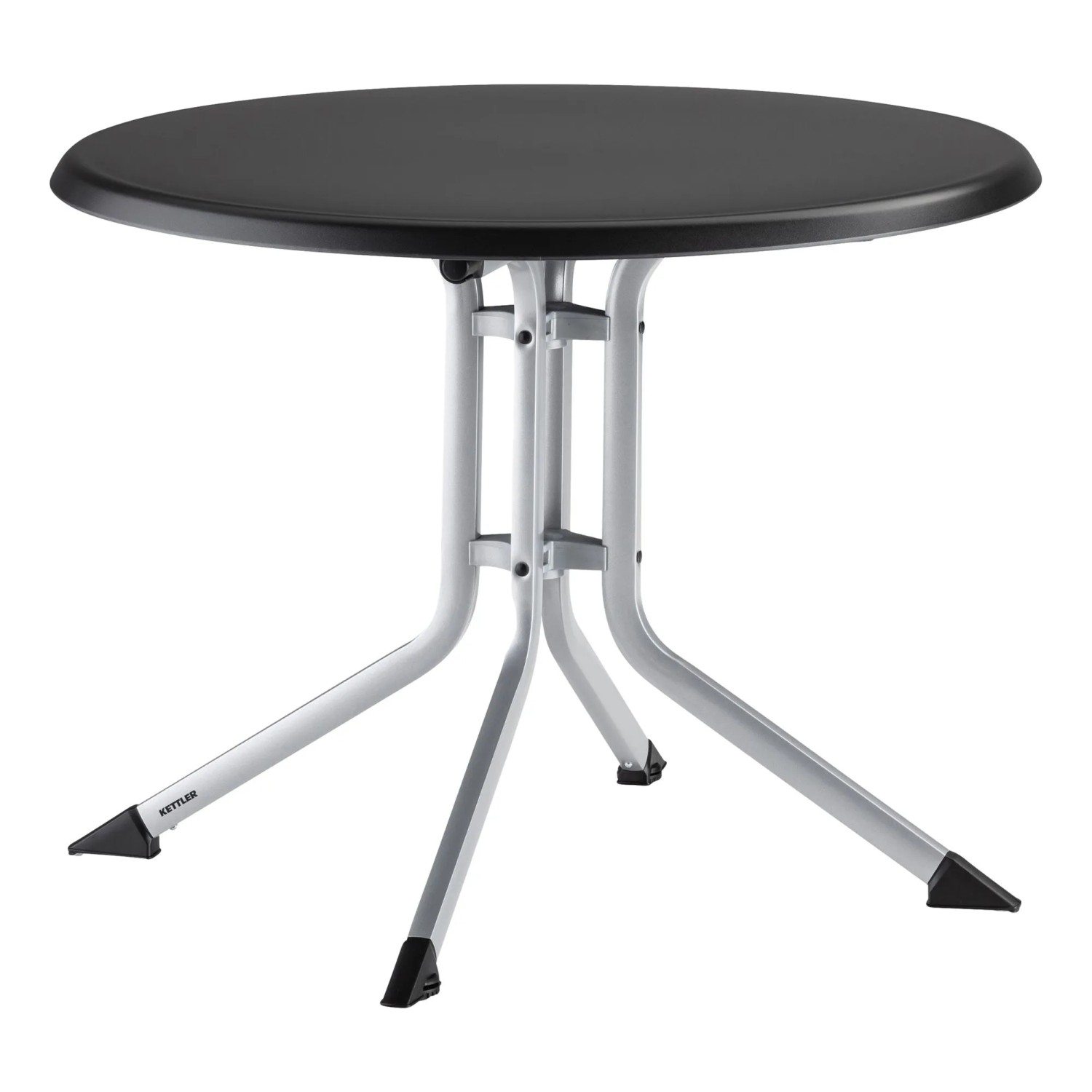 Kettler Klapptisch Kunststoff Silber-Anthrazit Ø 100 cm kaufen bei OBI