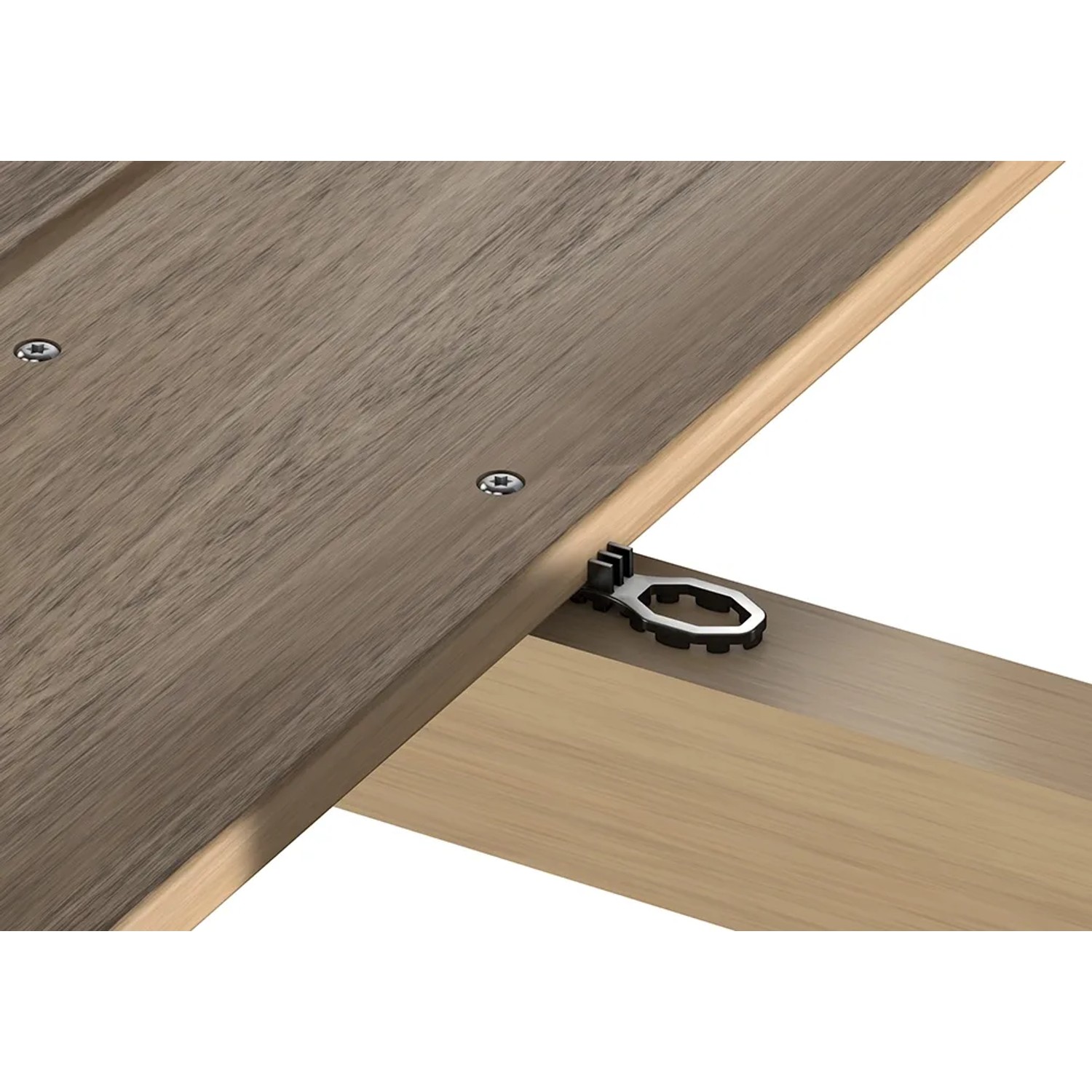 GS Terrassen Abstandshalter (4 mm) zwischen Holzdielen für gleichmäßigen Fugenabstand.