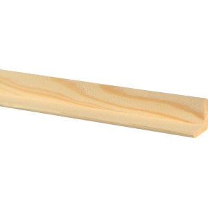 Winkelleiste aus Lärche, 25x25x2000 mm, ideal zum Verkleiden von Kanten im Innenbereich.