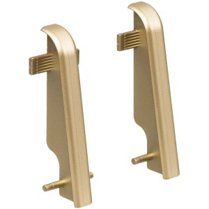 Living by Haro Zwischenstücke in Gold, 2 Stück, für Sockelleisten, Zubehör für Laminat & Parkett.