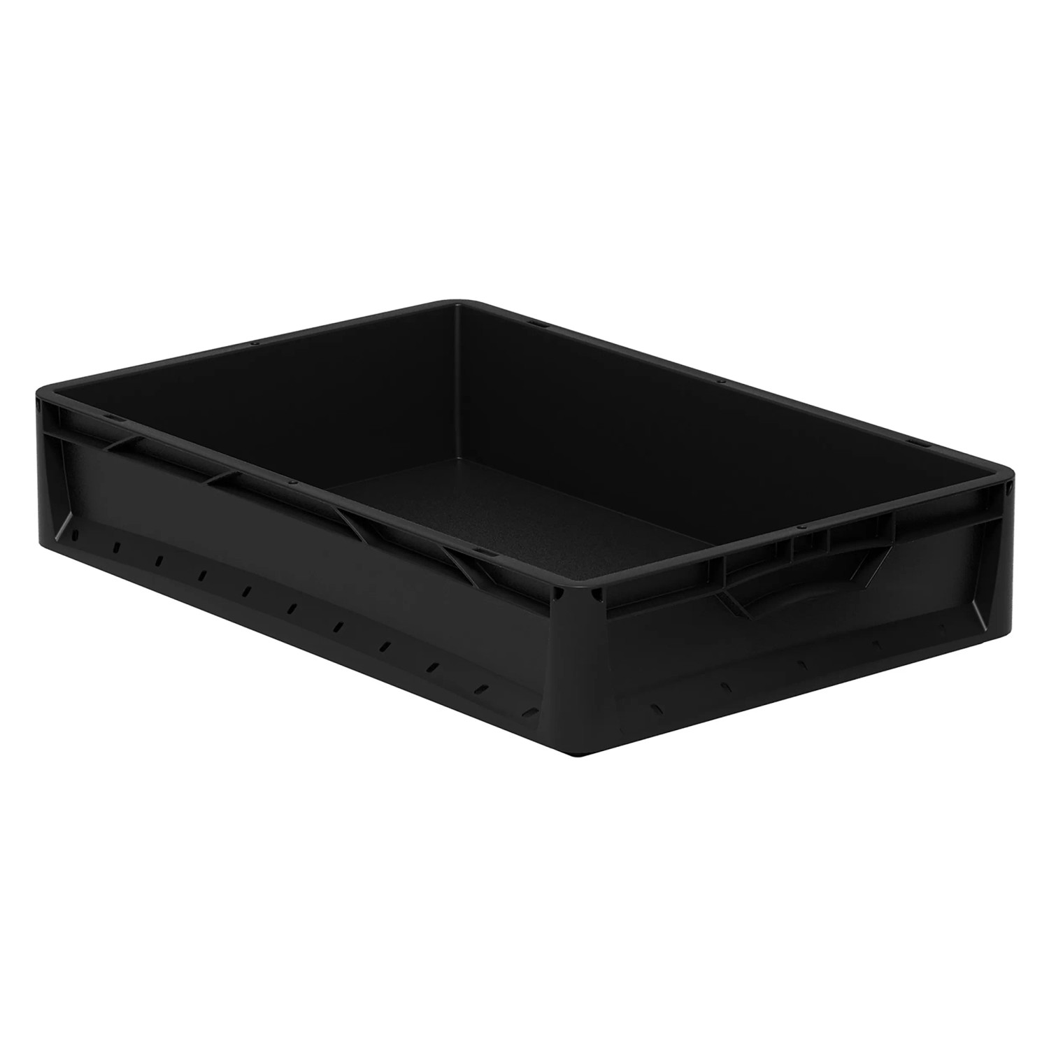 Eurobox-System Box Vollwand 60 cm x 40 cm x 12 cm Schwarz kaufen bei OBI