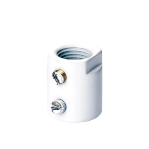 Orion Lightstyle Messing Muffe M10x1 für Lampenrohre. Zylindrische Verbindung mit Innengewinde & zwei Schrauben.