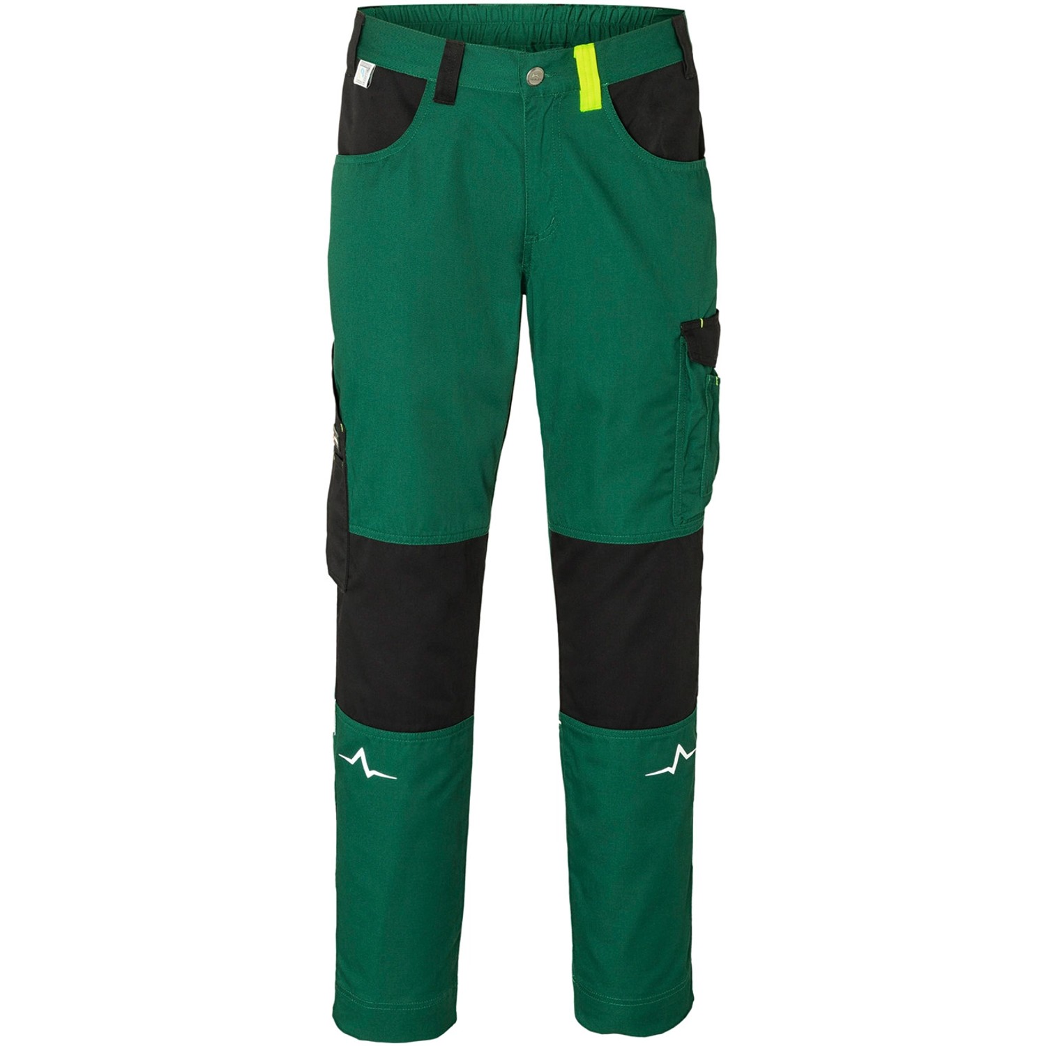 Kübler Pulse Bundhose Eco, moosgrün/schwarz, Gr. 56. Arbeitshose mit Cargotaschen und Stretcheinsatz.