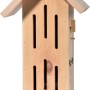Sonnenfalter Schmetterlingshaus aus Naturholz, 23x14x38cm, mit Anflugstationen für verschiedene Falter.