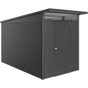 Biohort Metall-Gerätehaus AvantGarde ECO Gr. A4 dunkelgrau-metallic Standardtür