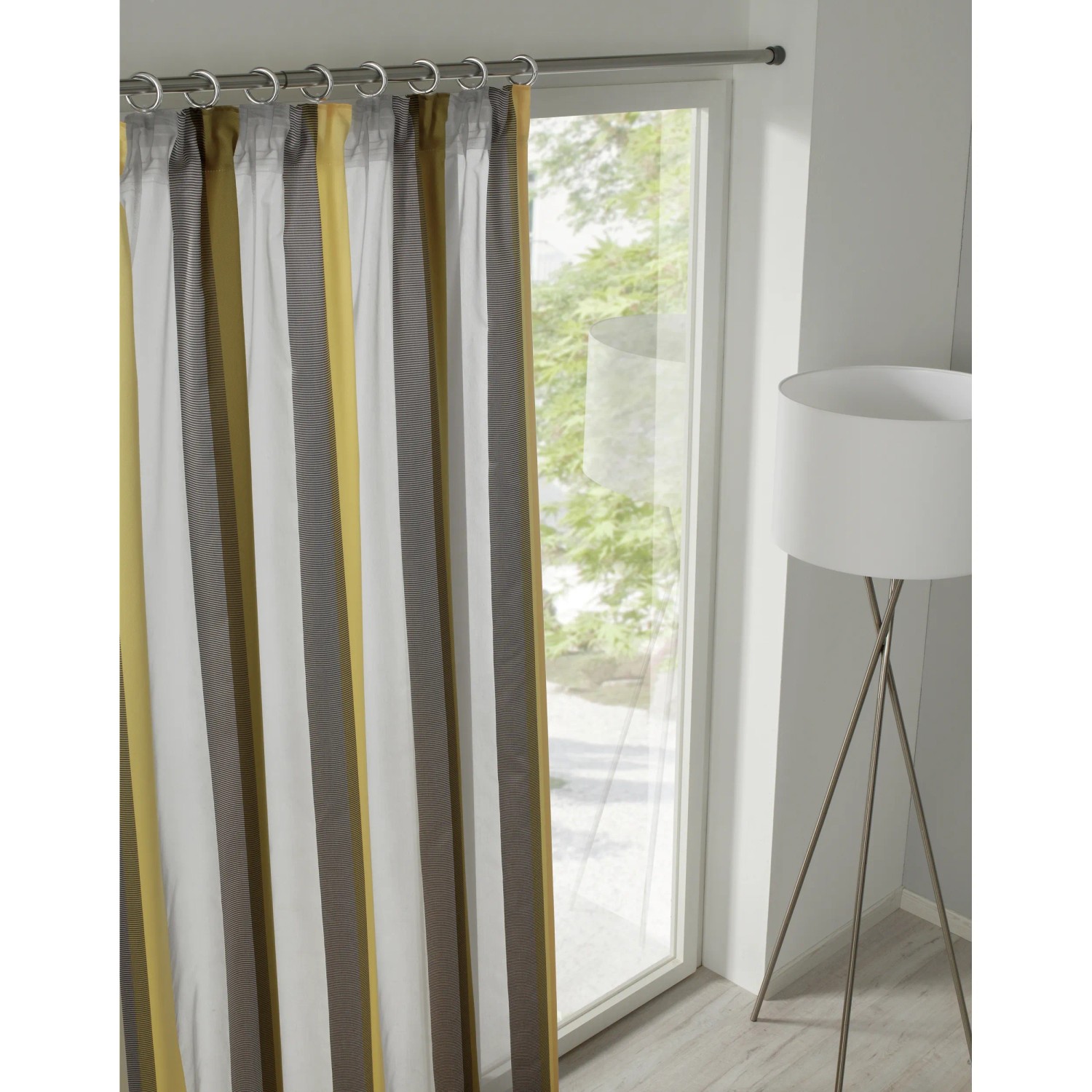 Gardinia Spannstange Ø 23/26 mm Nickel-Optik 80 cm - 130 cm_4