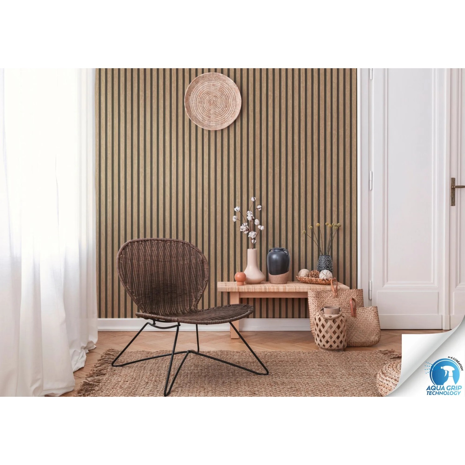 AS-Creation Vliestapete Holzpaneel Vorgeleimt 10,05 m x 0,53 m Braun FSC®_5