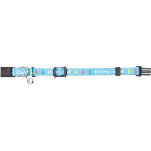 Helles Jollypaw Kätzchenhalsband aus Nylon, verstellbar mit Schelle.
