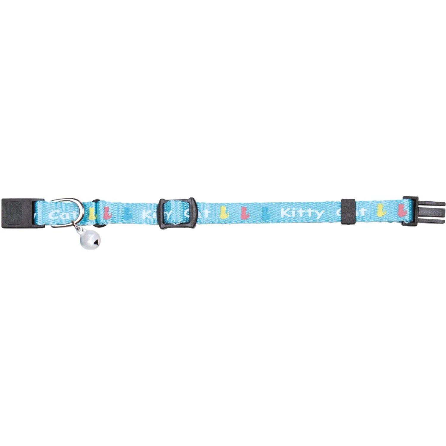 Helles Jollypaw Kätzchenhalsband aus Nylon, verstellbar mit Schelle.