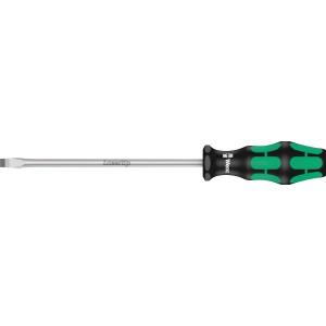 Wera Schlitz-Schraubendreher mit Kraftform Plus Griff, 8 x 175 mm, für präzises Schrauben.