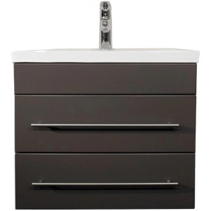 Posseik Waschplatz 60 cm Vela SlimLine Anthrazit 2-teilig