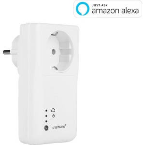 Smartwares WLAN Steckdose SH5-GW-T in Weiß für die Hausfunksteuerung, kompatibel mit Amazon Alexa.
