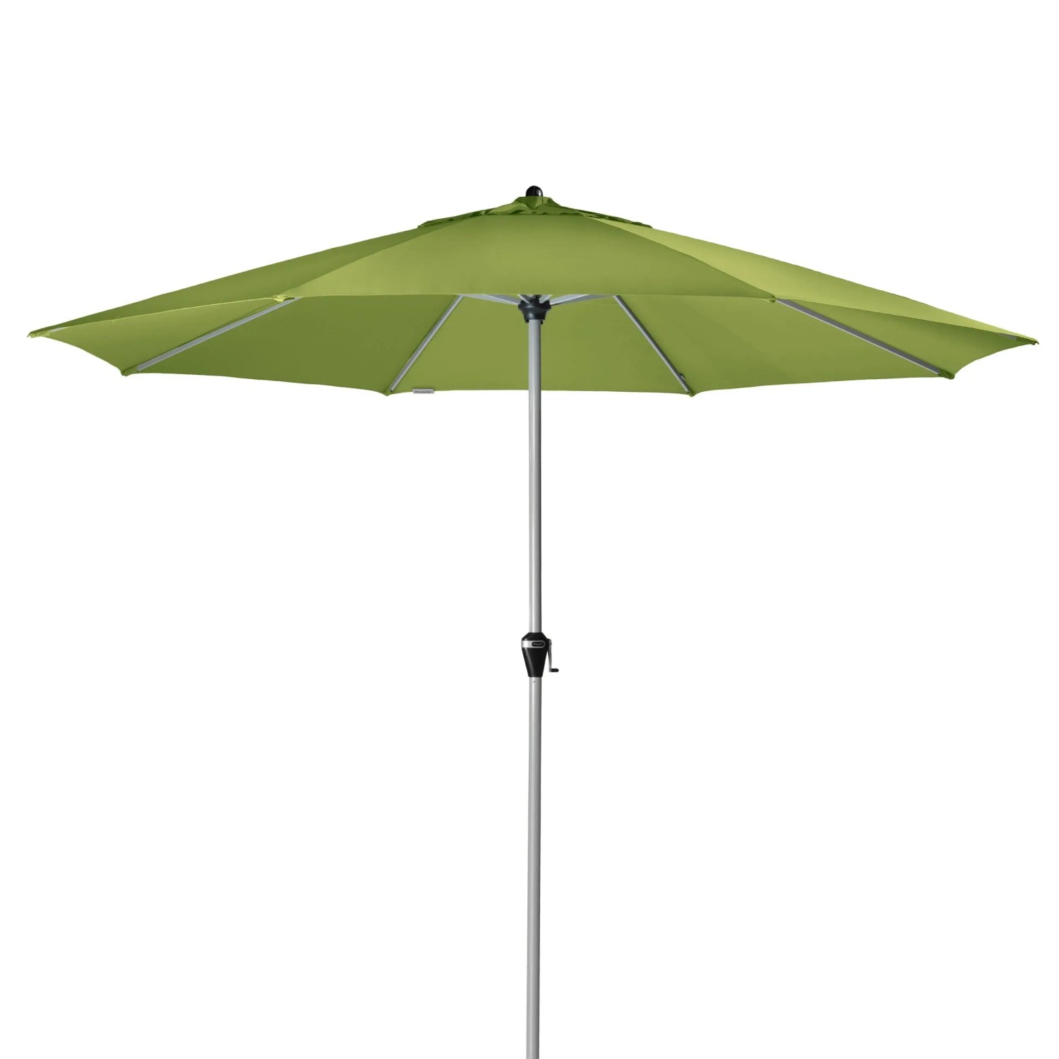 Doppler Marktschirm Active, Ø 376 cm, Grün. Sonnenschirm mit Drehfunktion und UV 50+.