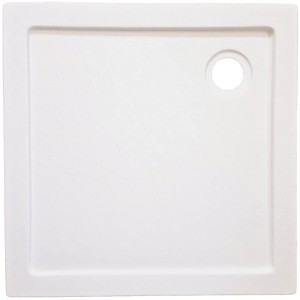 Sanotechnik Duschwanne Quadrat, 80x80 cm, Weiß. Quadratische, rutschfeste Duschtasse aus Acryl.