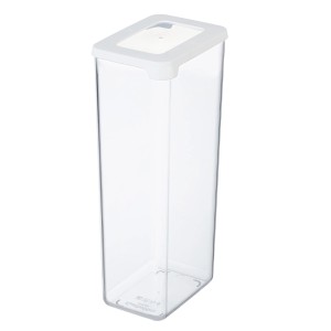 Transparenter SmartStore Trockenvorratsbehälter Vision 2,25 l mit weißem Deckel.