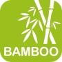 Logo: Grünes Quadrat mit weißem Bambus-Motiv und Schriftzug "BAMBOO".