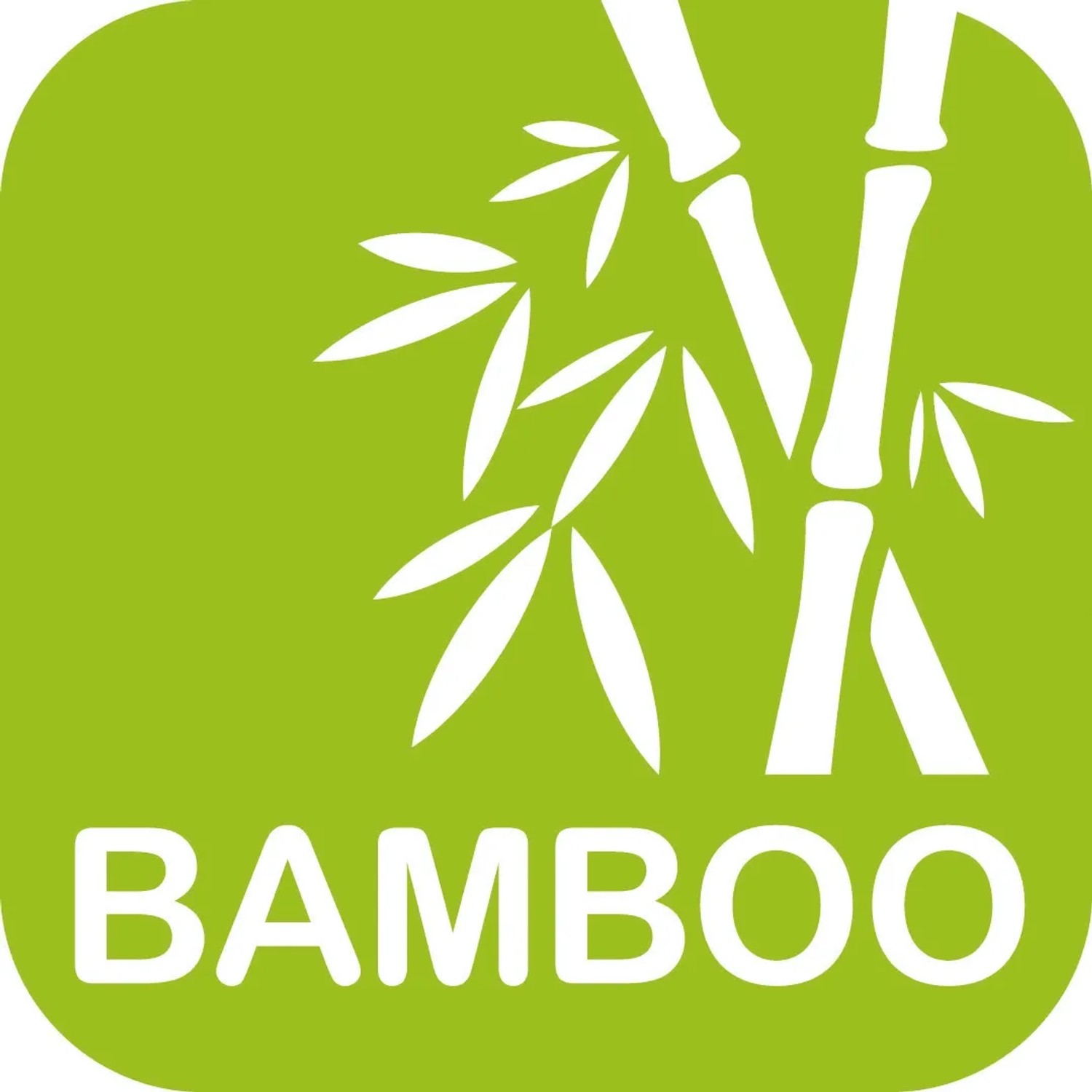 Logo: Grünes Quadrat mit weißem Bambus-Motiv und Schriftzug "BAMBOO".