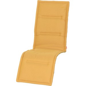 Gelbe Siena Garden Relaxauflage Musica, 170x48x3cm, für Gartenliegen.
