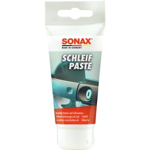 Sonax Schleifpaste, 75ml Tube zur Lackreparatur und Entfernung von Kratzern.