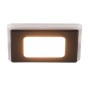 Schwarzer, eckiger Trio LED Einbaustrahler Nimbus, 8,5x8,5cm. Moderne Deckenleuchte für Innenräume.
