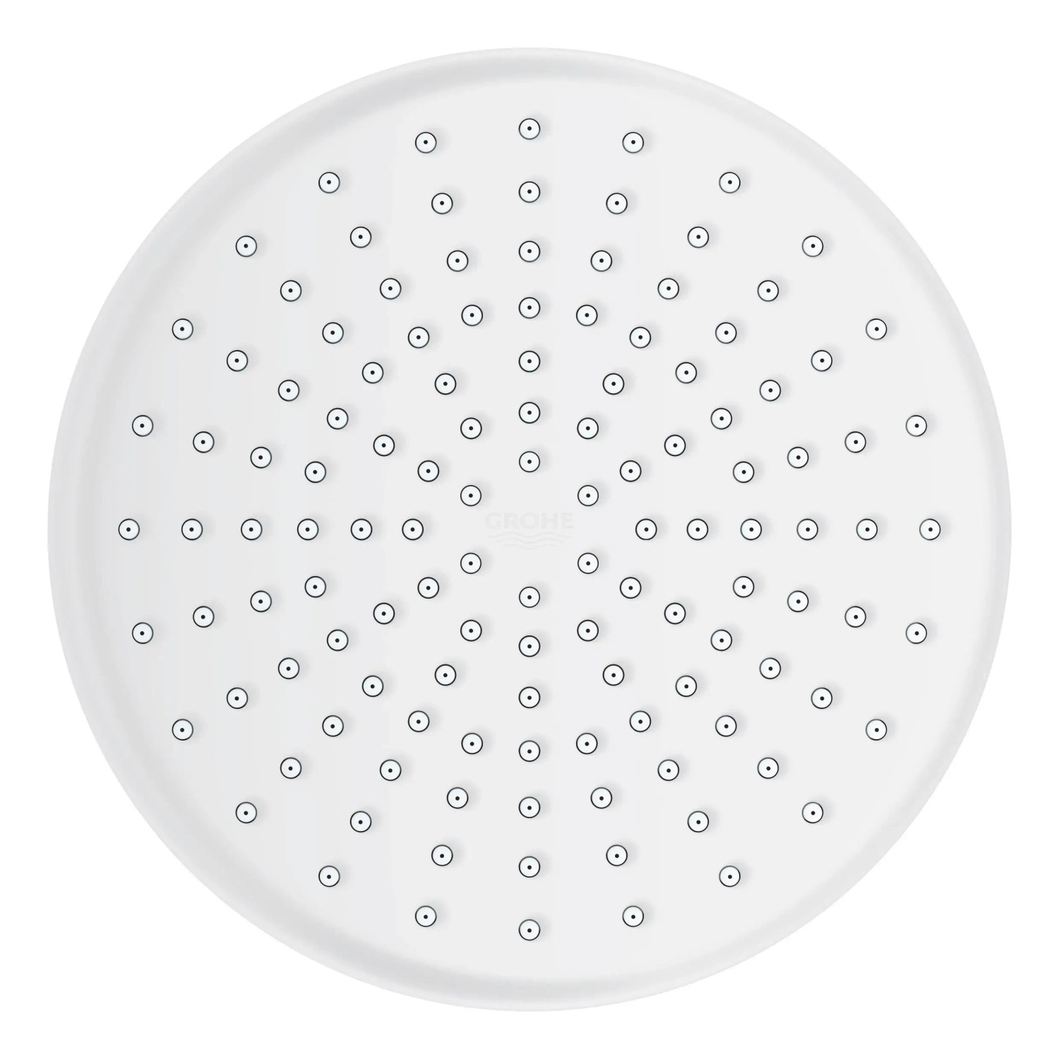 Grohe BauClassic Kopfbrause, chrom, Teil des Duschsystems mit Rain-Strahl.