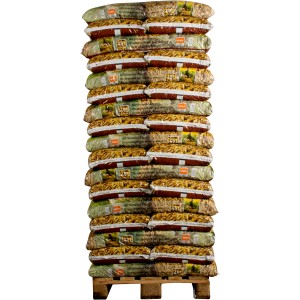 Palette OBI Gartendekor Ahorn, 51 Säcke Deko-Mulch (je 45 l) für Beetabdeckung und Unkrautschutz.