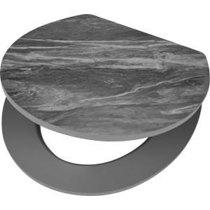 baliv WC-Sitz Vouga mit Marmoroptik und Absenkautomatik.