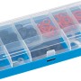 LUX Dichtungssortiment, 84-teilig, in blauer Kunststoffbox mit diversen Dichtungsringen.