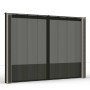 Siena Garden Seitenteile Silber-Grau 300x210cm für Schattenmanufaktur, Sicht- und Insektenschutz.