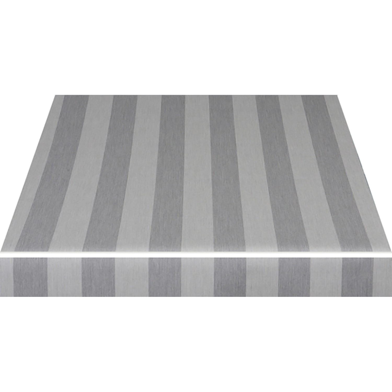 Spettmann Kassettenmarkise, grau-weiß gestreift, Gestell Silber, 250x150 cm.