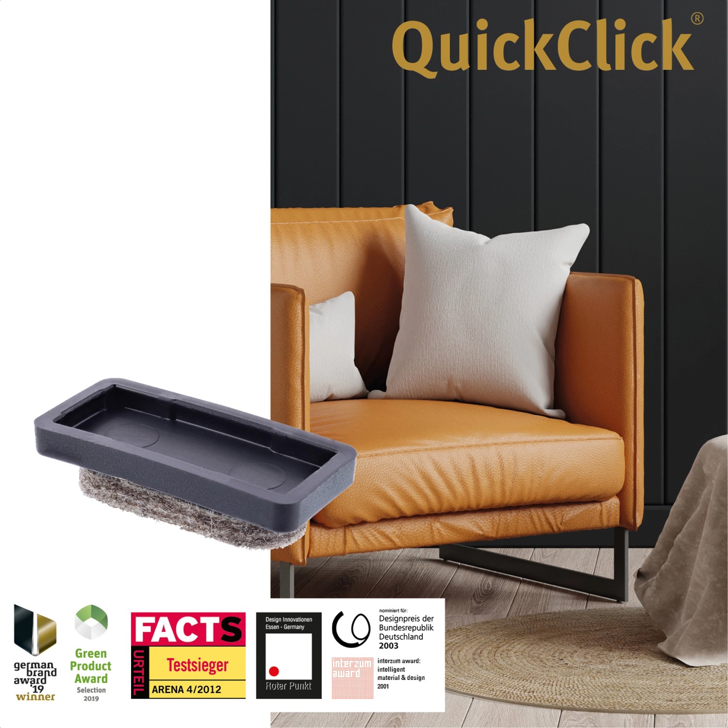 Wagner Ersatzgleiter-Set QuickClick Ultrasoft EH7711 32 mm x 15 mm Braun 8-tlg._2