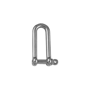 Seilflechter Schäkel, gerade Form, 8 mm, aus Edelstahl. Ideal für sichere Verbindungen.