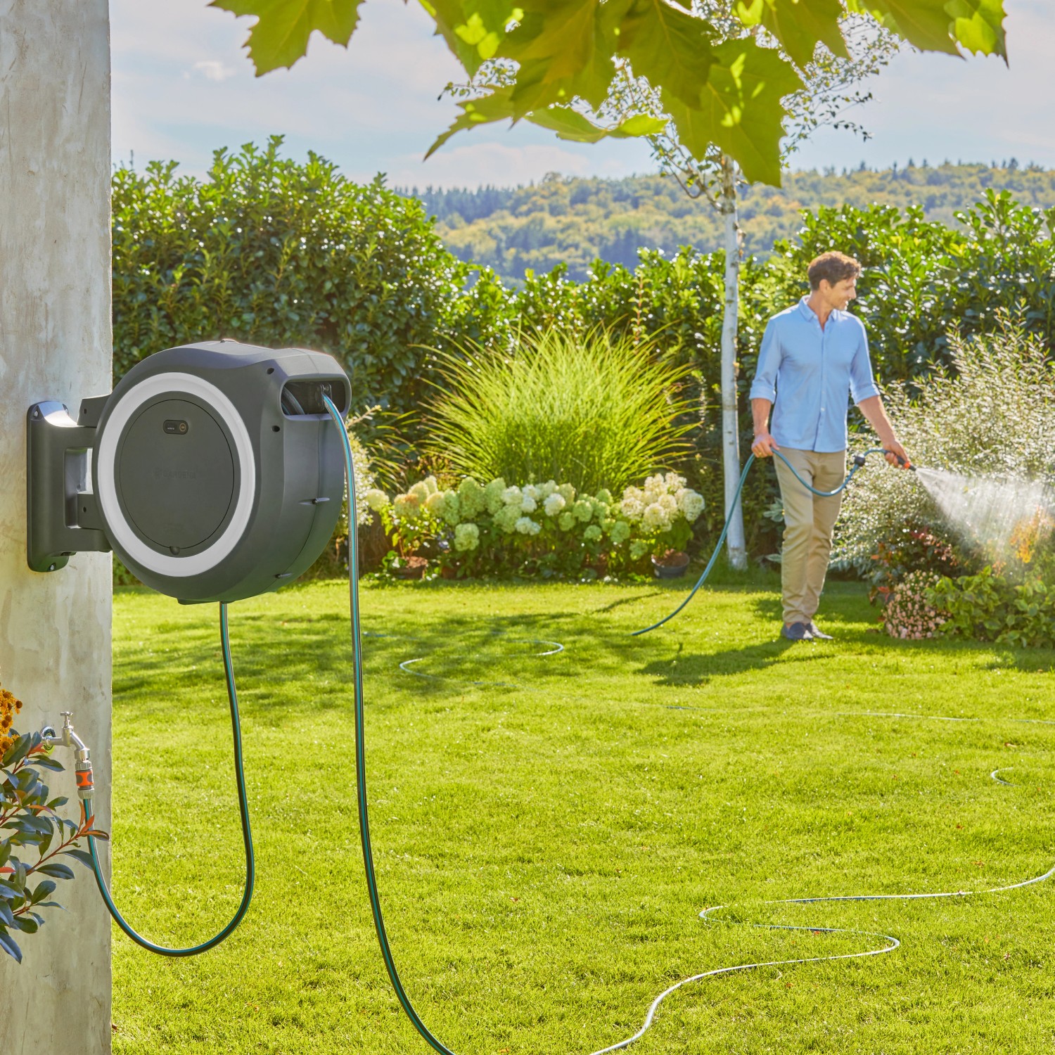 Gardena AkkuWandSchlauchbox PowerRoll XXL 18 V 40 m Power For All