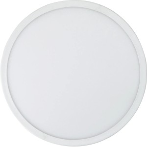 Runde, weiße E2 Elektro Aufbau-LED-Deckenleuchte Twice² (Ø 40cm).