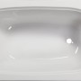 Weiße Sanoacryl Rechteck-Badewanne Linea, 120x70 cm, Aufsicht.
