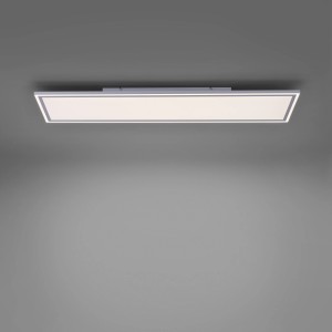 Just Light. LED-Deckenleuchte Edging Weiß 121,4 cm x 31,4 cm